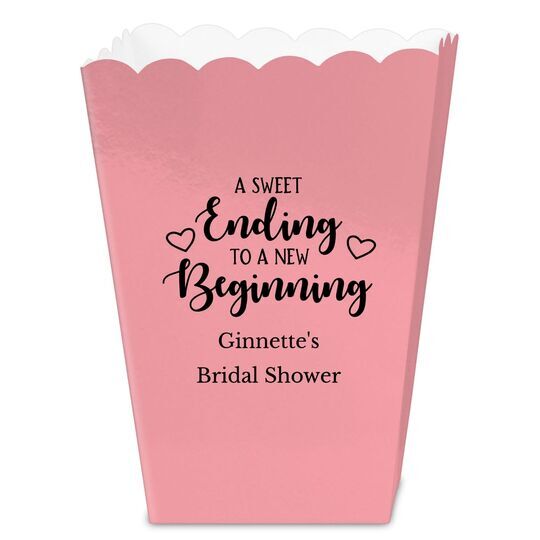 A Sweet Ending to a New Beginning Mini Popcorn Boxes